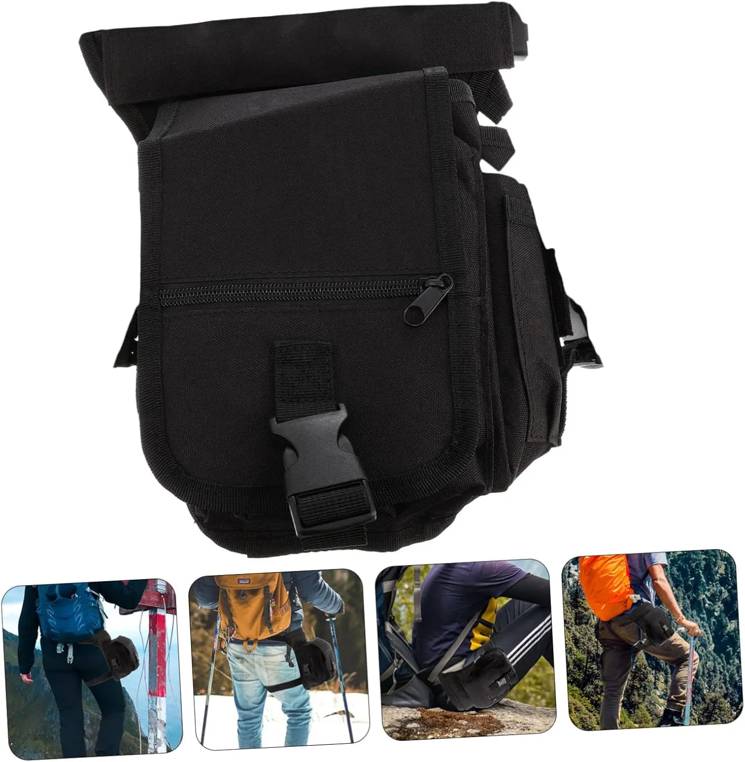 balacoo Thigh Fanny Pack Waist Belt Hiking Leg Bag Oxford Fabric Rainproof Outdoor