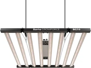 Barrina GrowForce BG10 1000W Full Spectrum with Dual Blue & FIR, High PPFD, 4 x 4/5 x 5 Grow Lights for Indoor Plants, Dimmable, Hanging, Light and Bracket Combined, Growing in Grow Tent