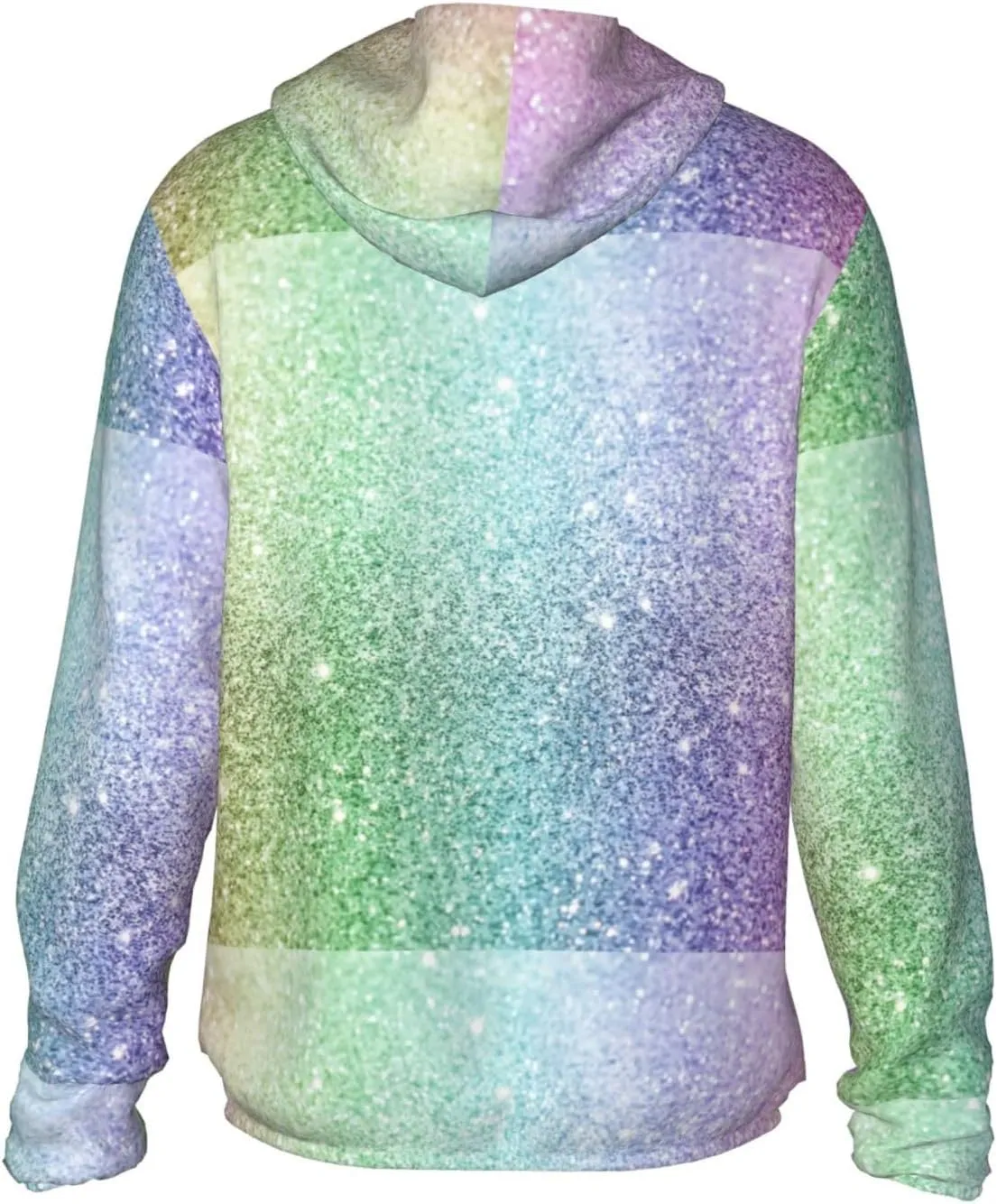 Beautiful Glitter Men Women Full Zip Sun Protection Hoodie Packable Outdoor Hiking -