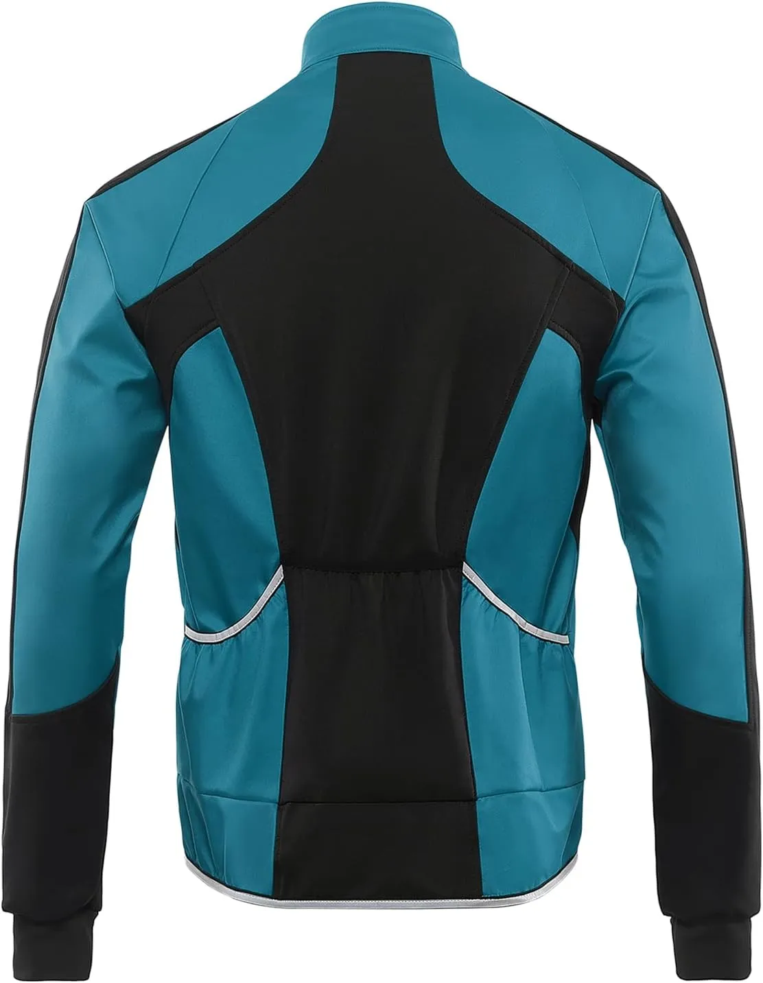 BERGRISAR Men's Cycling Jacket Winter Softshell Fleece Biking Jacket Thermal Running Windbreaker BG011