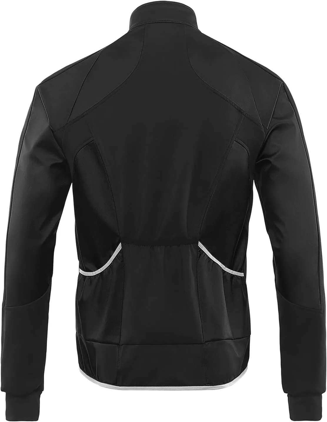 BERGRISAR Men's Cycling Jacket Winter Softshell Fleece Biking Jacket Thermal Running Windbreaker BG011