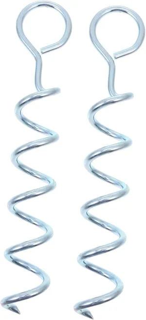 BESPORTBLE 2pcs Camping Stakes Heavy Duty Pegs for Outdoor Use Spiral Design for Anchoring for Tents and Lightweight and Portable for Easy Storage