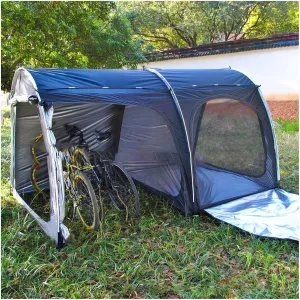 Bicycle Tent with Ventilation Mesh Bicycle Tent Outdoor Storage Waterproof for 2/3/4/5 Bikes or 3 Motorcycle Bike Shed Storage Sheds