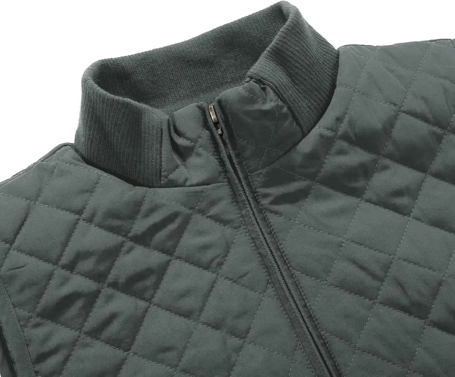 Bienzoe Women Quilted Casual Vest: Lightweight Packable Sleeveless Jacket