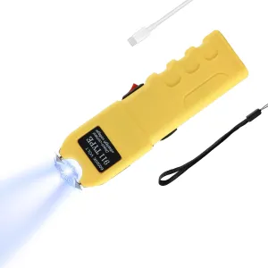 Bilions Heavy Duty Stun Gun tazer and led Flashlight 2 in 1 Stun Guns for Self Defense Rechargeable with LED Flashlight