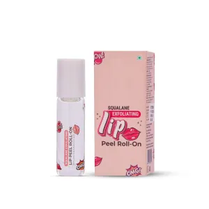 BK S.p.a.n.i.s.h S.q.u.a.l.a.n.e Lip Peel Roll-on with lactic acid & hyaluronic acid soft, delicate & glossy lips |Lip peel for hydrating dry & flaky lips |Women & Men | 6ml