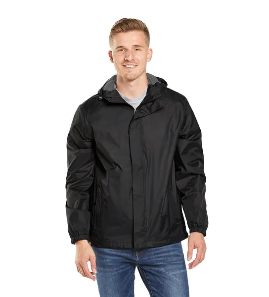 Black Pack-It-Pocket Rain Jacket