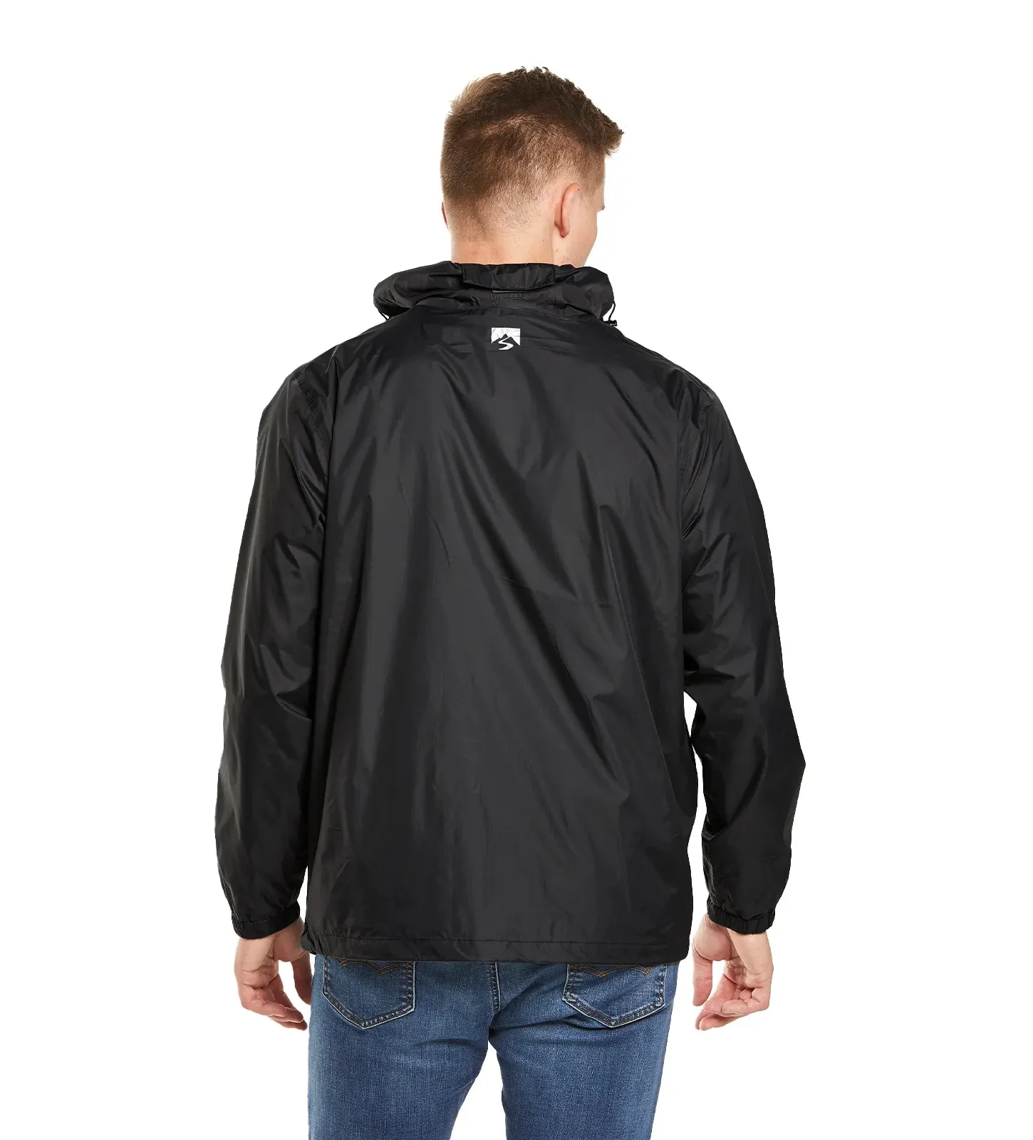 Black Pack-It-Pocket Rain Jacket