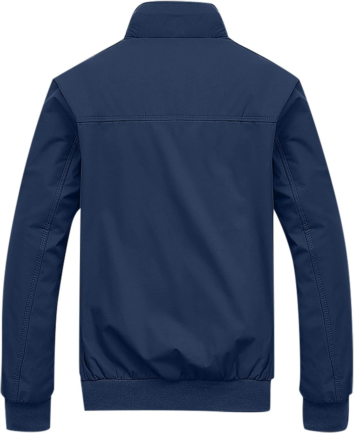 Bomber Jacket Fashion Stylish Full Zip Up Lightweight Windbreaker Spring Fall Casual Jackets Work Dress, S-3XL