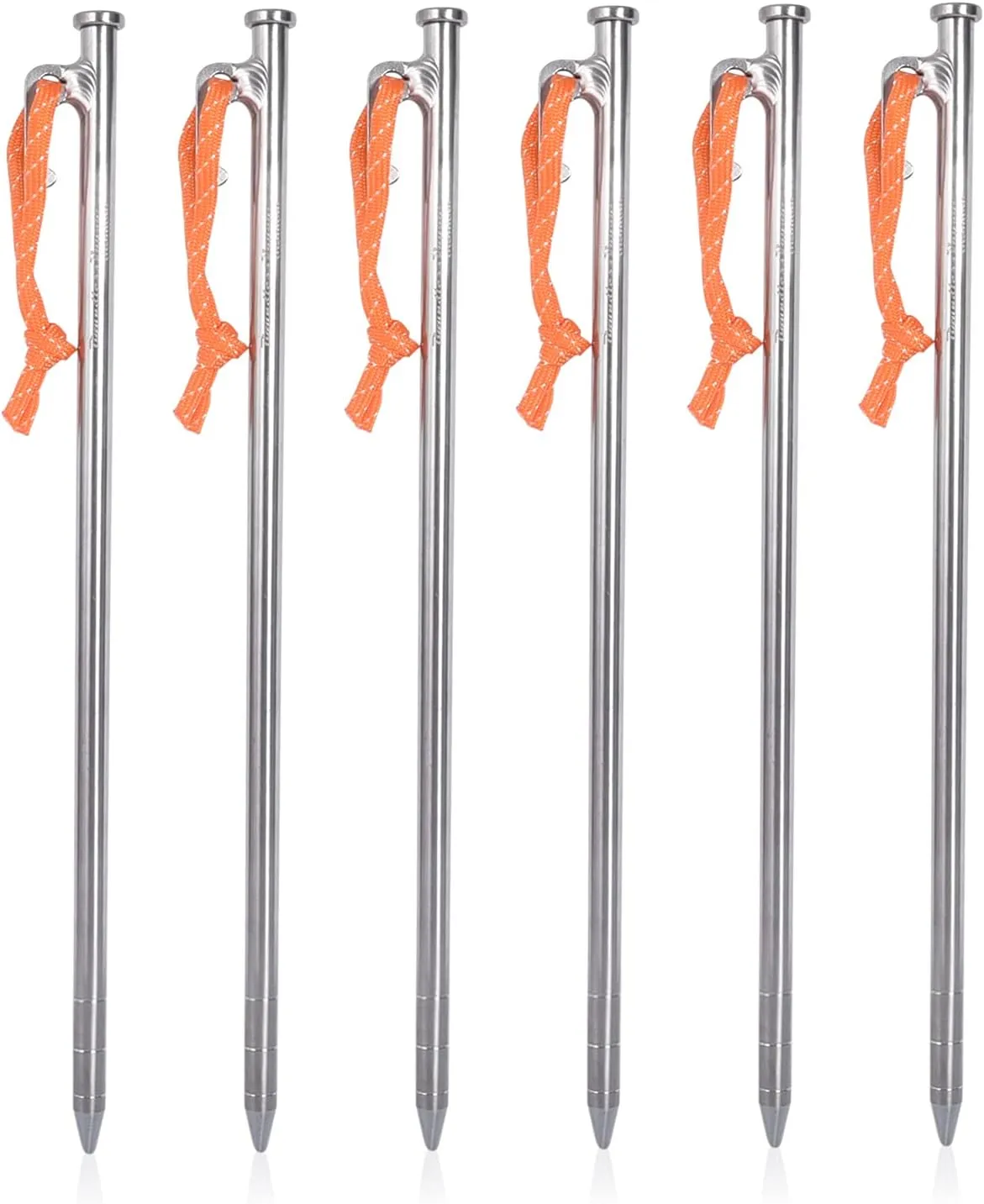 Boundless Voyage 6pcs/lot Titanium Alloy Tent Pegs Outdoor Camping Awning Tent Stakes Lightweight Hiking Climbing Tent Nail 24cm/30cm/35cm
