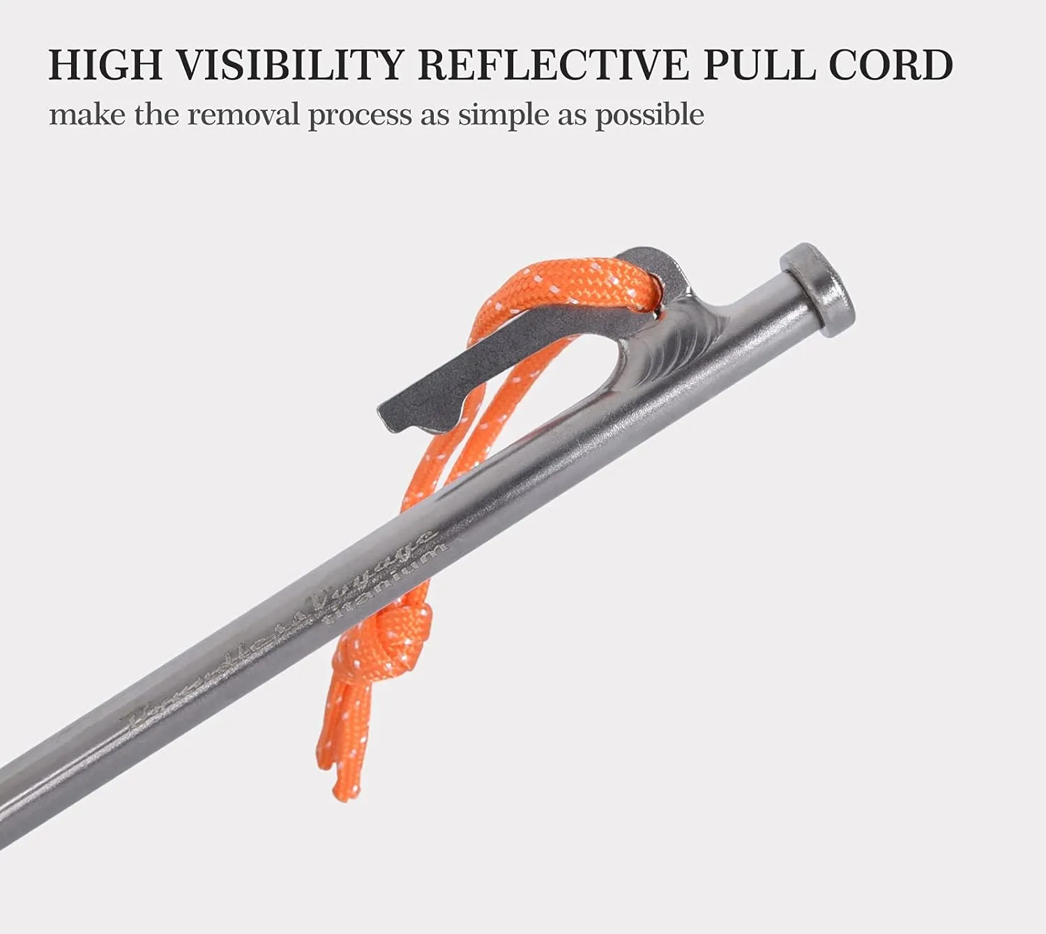 Boundless Voyage 6pcs/lot Titanium Alloy Tent Pegs Outdoor Camping Awning Tent Stakes Lightweight Hiking Climbing Tent Nail 24cm/30cm/35cm