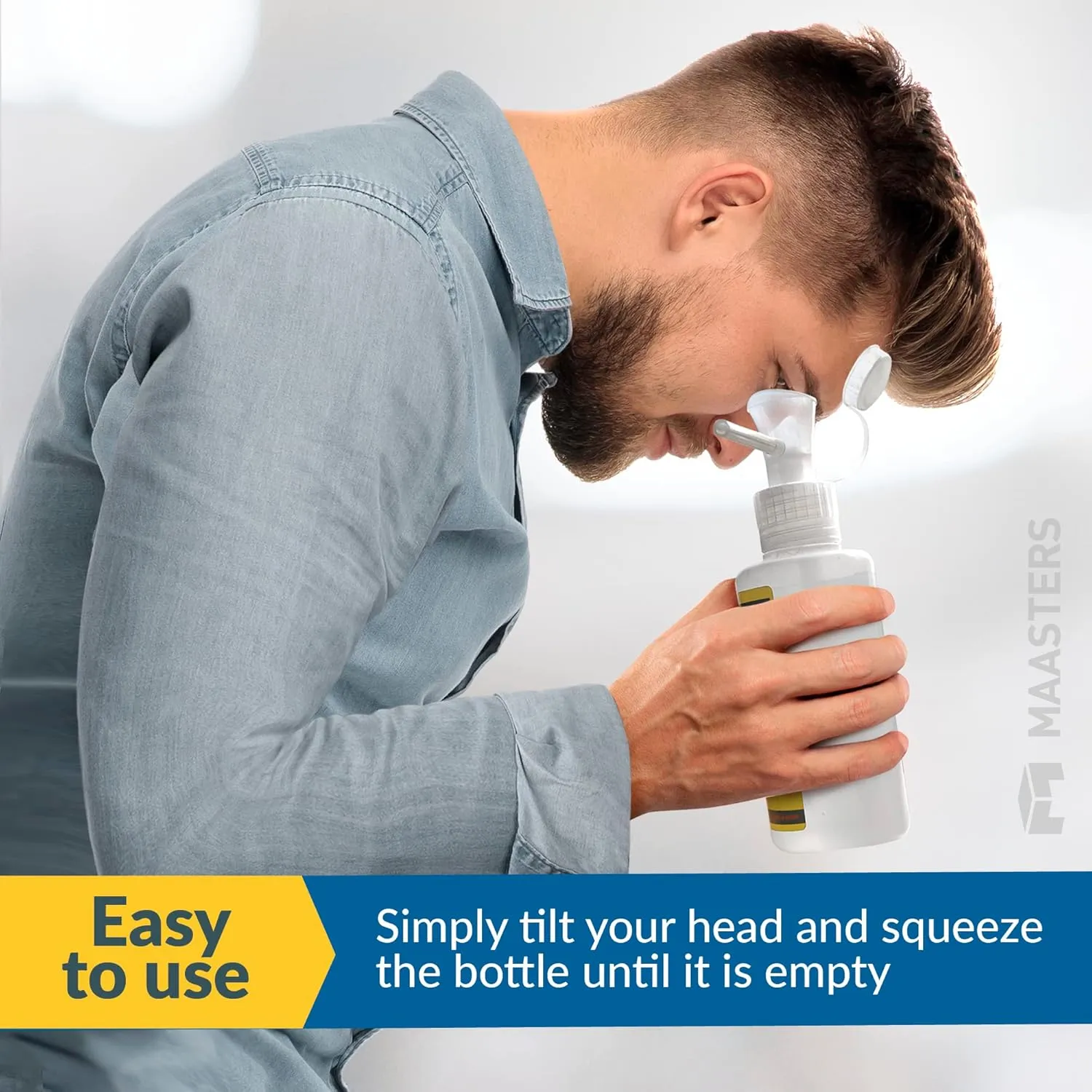 BPA Free Portable Eye Wash Station OSHA Approved - Wall-Mounted First Aid Eye Wash Kit w/Mirror & 2X 16oz Empty Bottles - No Eye Wash Solution Included - Emergency Eyewash - Set of 2