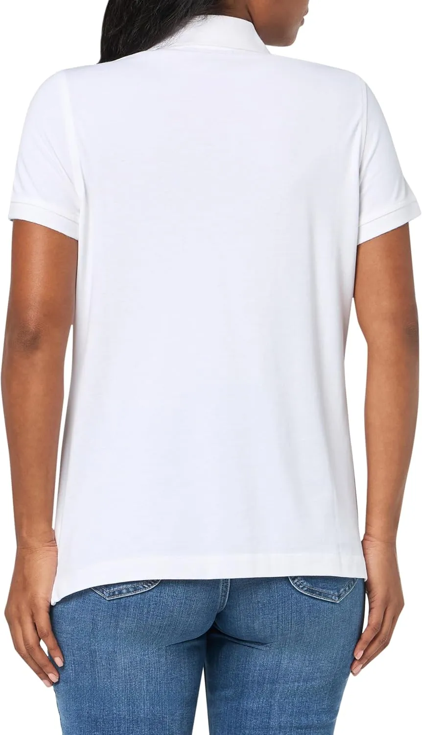 Brooks Brothers Women's Short Sleeve Cotton Pique Stretch Logo Polo Shirt