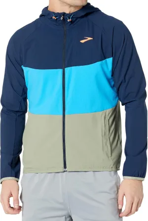Brooks Canopy Jacket Navy/Spring Break/Pebble MD