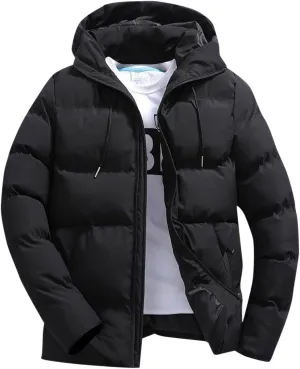 Bubble Coat With Hood Lightweight Packable Long Sleeve Zip Puffer Jacket Winter Warm Padded Down Jacket Outwear
