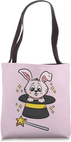 Bunny in top hat magician offspring illusionist costume Tote Bag