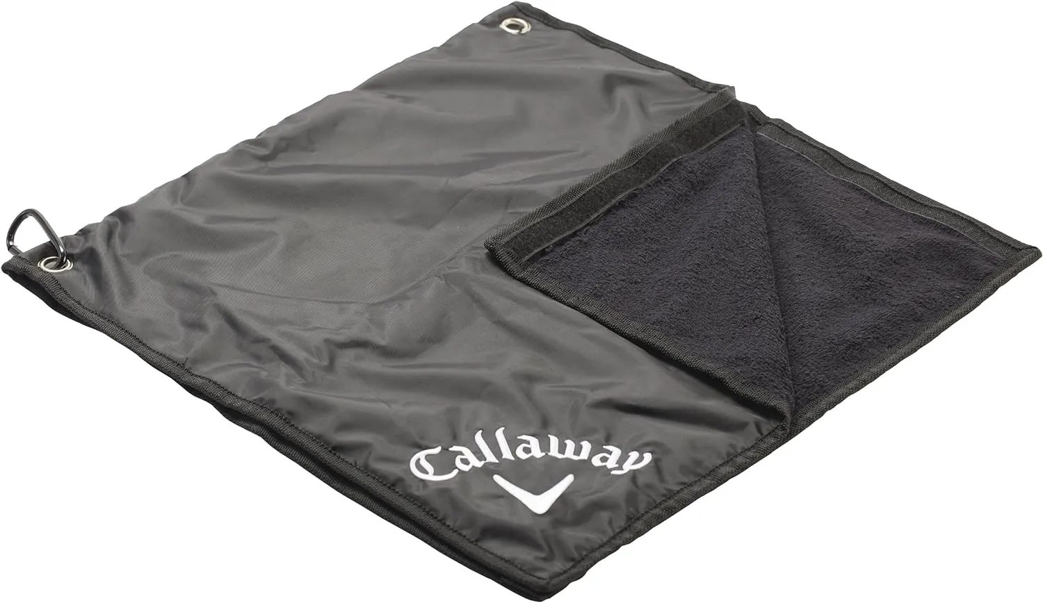 Callaway 2-In-1 Golf Towel & Golf Bag Rain Cover 18.00" x 18.00", Black