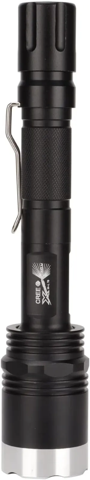 Camping Flashlight 5000LM, LED Super Bright, Anodized Black Body, Lamp Beads, Zoomable, Multiple Modes for Outdoors Adventures Emergencies, Battery Not Included