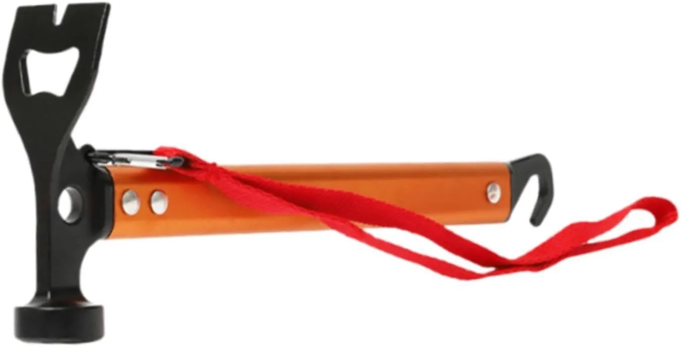 Camping Hammer with Tent Stake Puller and Ergonomic Grip for Outdoor Adventures