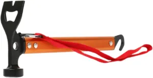 Camping Hammer with Tent Stake Puller and Ergonomic Grip for Outdoor Adventures