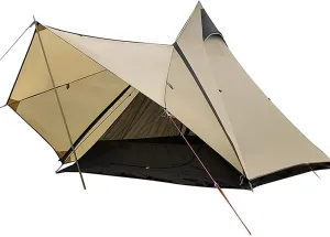 Camping Pyramid Tipi Tent Adult Indian Teepee Tent Yurt Tent Double Layers Tents for Outdoor Camping Hiking Hunting 2 Person