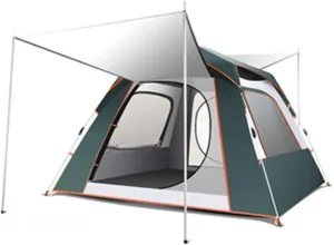 Camping Tents Shelter Portable with Carry Bag Waterproof Hold 3-4 Persons Instant Setup Pop Up Tent with Top Rainfly UV Protection for Camping Hiking Mountaineering