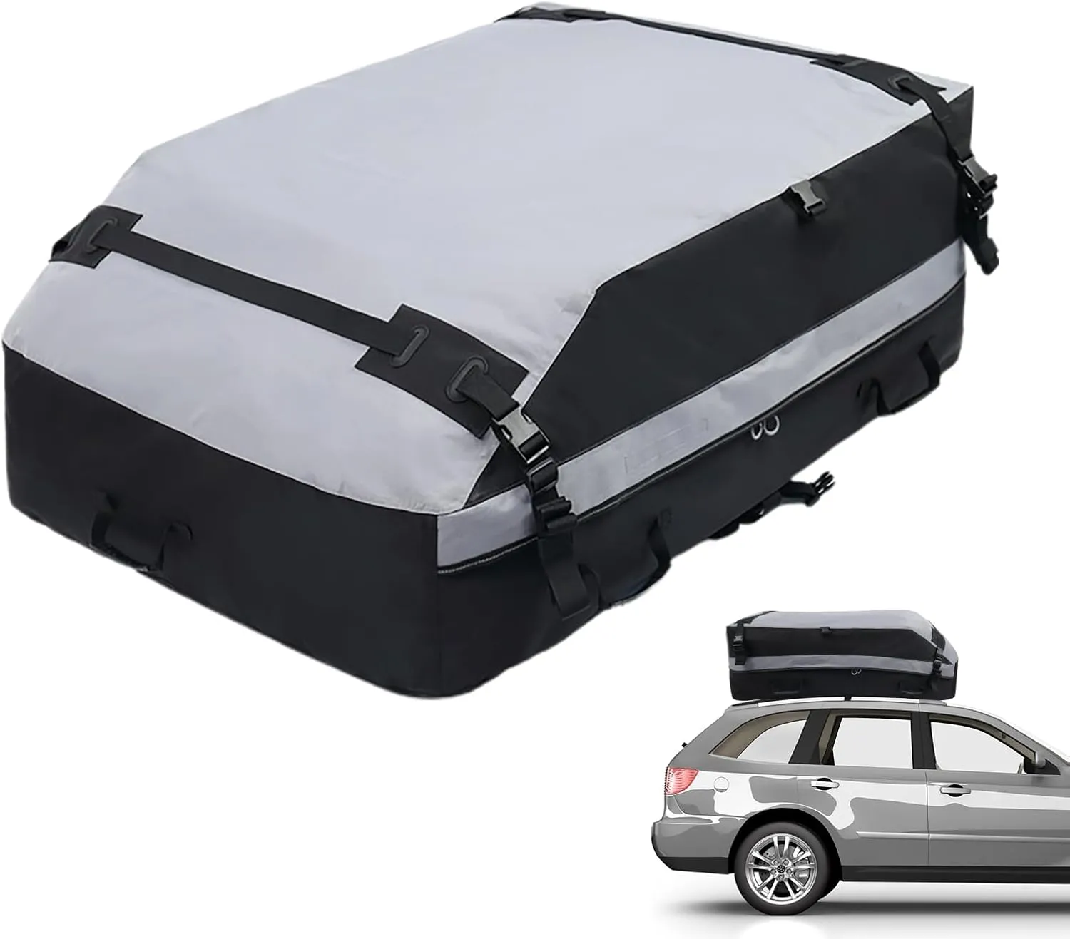 Car Roof Bag - Roof Cargo - Car Luggage Box | Waterproof Auto Luggage, Wear Resistant Rooftop Top Cargo, Tear Resistant Auto Luggage Box, Roof Top Bag for Cars(51.18x43.31x16.54 inches)