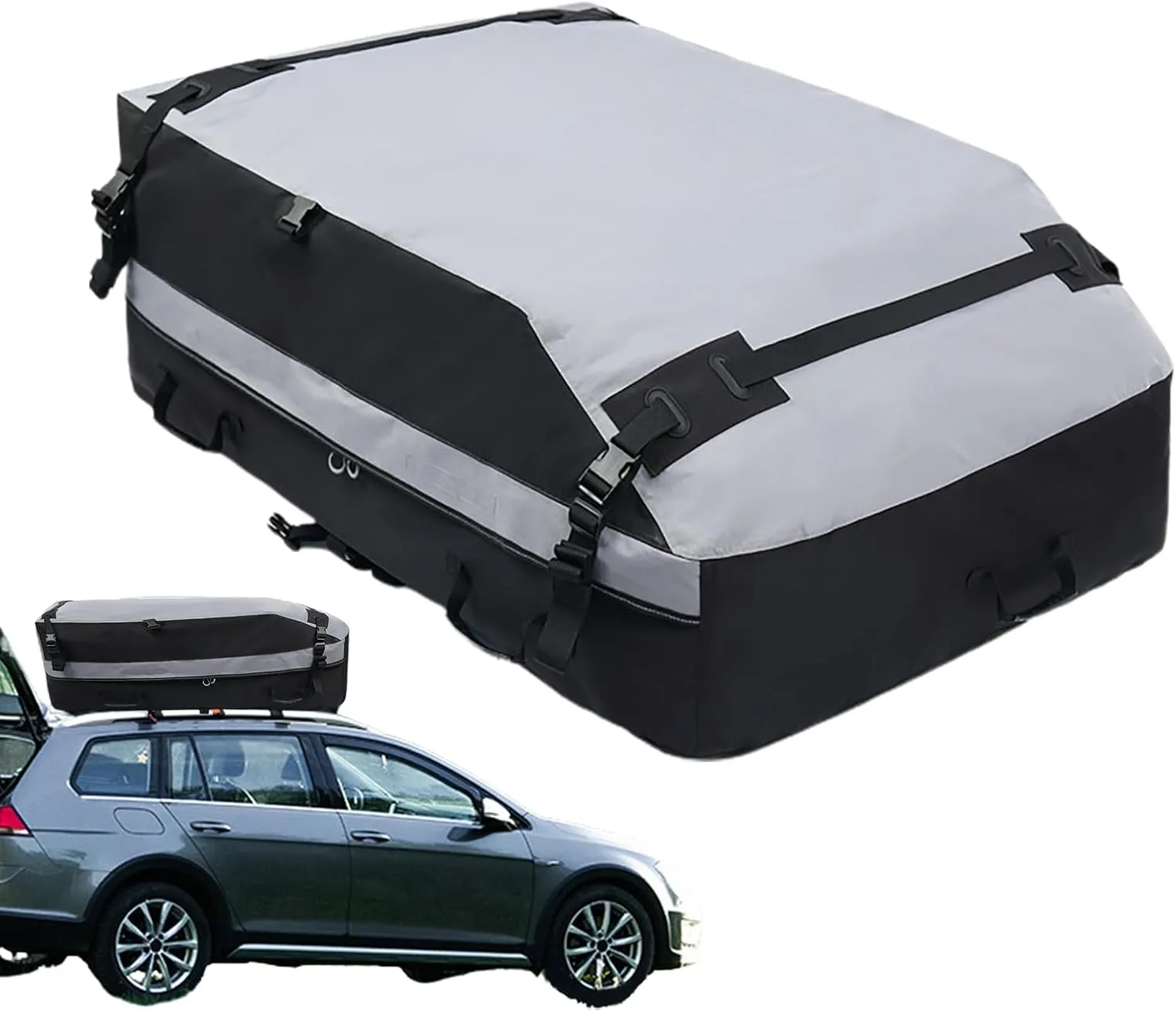 Car Roof Bag - Roof Cargo - Car Luggage Box | Waterproof Auto Luggage, Wear Resistant Rooftop Top Cargo, Tear Resistant Auto Luggage Box, Roof Top Bag for Cars(51.18x43.31x16.54 inches)