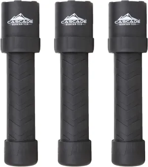 Cascade Mountain Tech 1000-Lumen IPX8 Waterproof LED Flashlight with 3 Light Modes for Outdoor and Emergency Use - 3 Pack