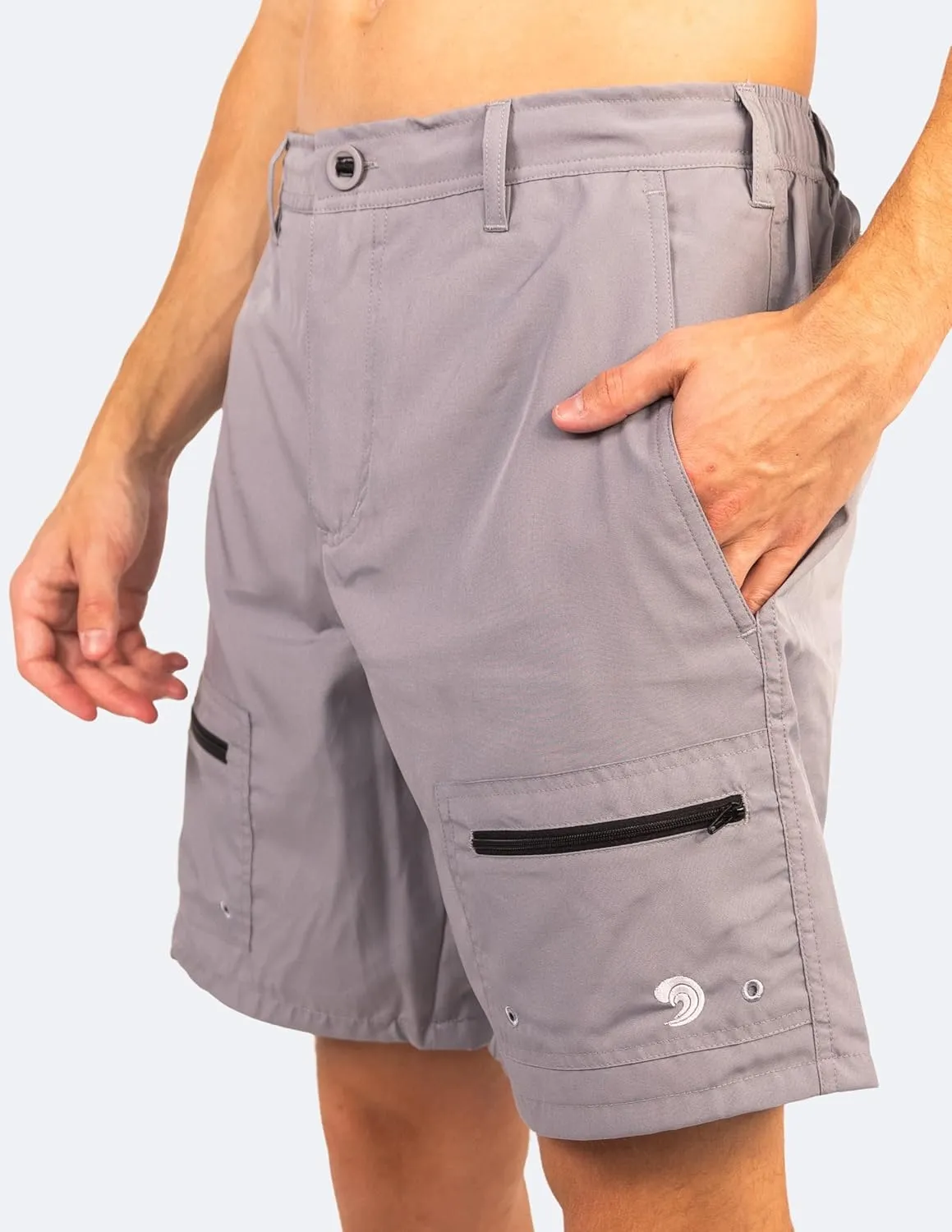 Castaway (Black) and Angler (Grey) Waterproof Pocket Outdoor Shorts - Gen 2