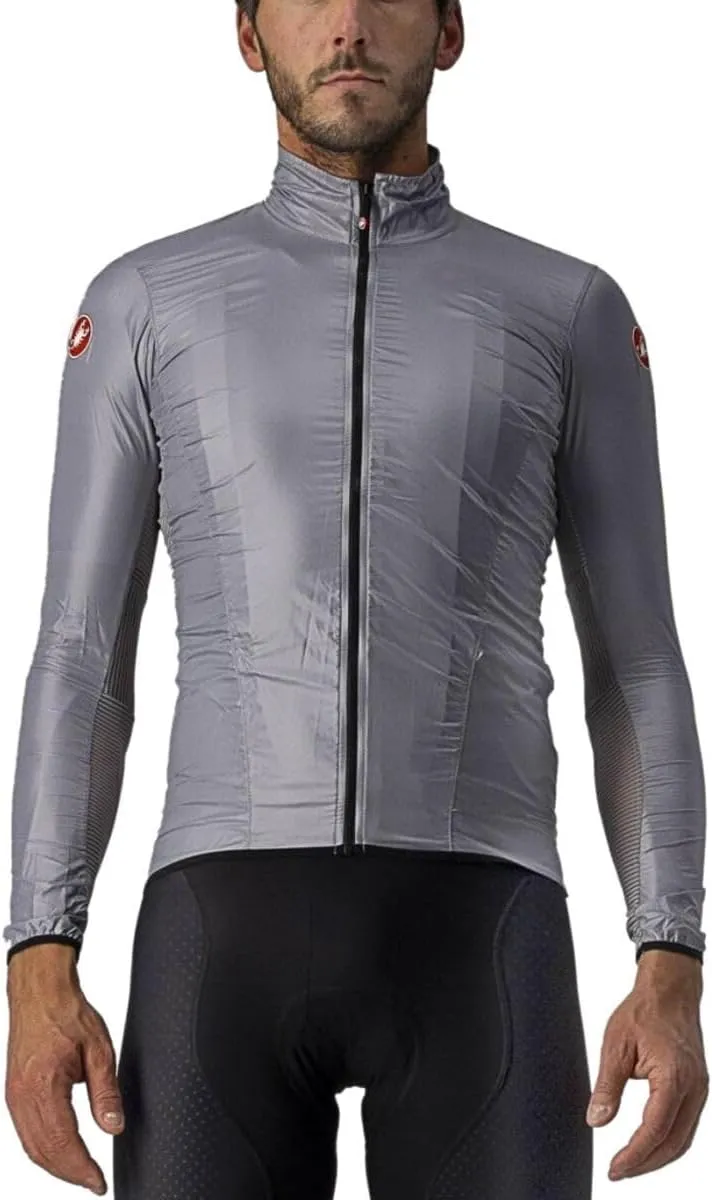 CASTELLI Men’s Aria Shell Jacket, Highly Packable Ultra-Light Wind Protective Cycling Apparel for Road Cycling & Bike Rides