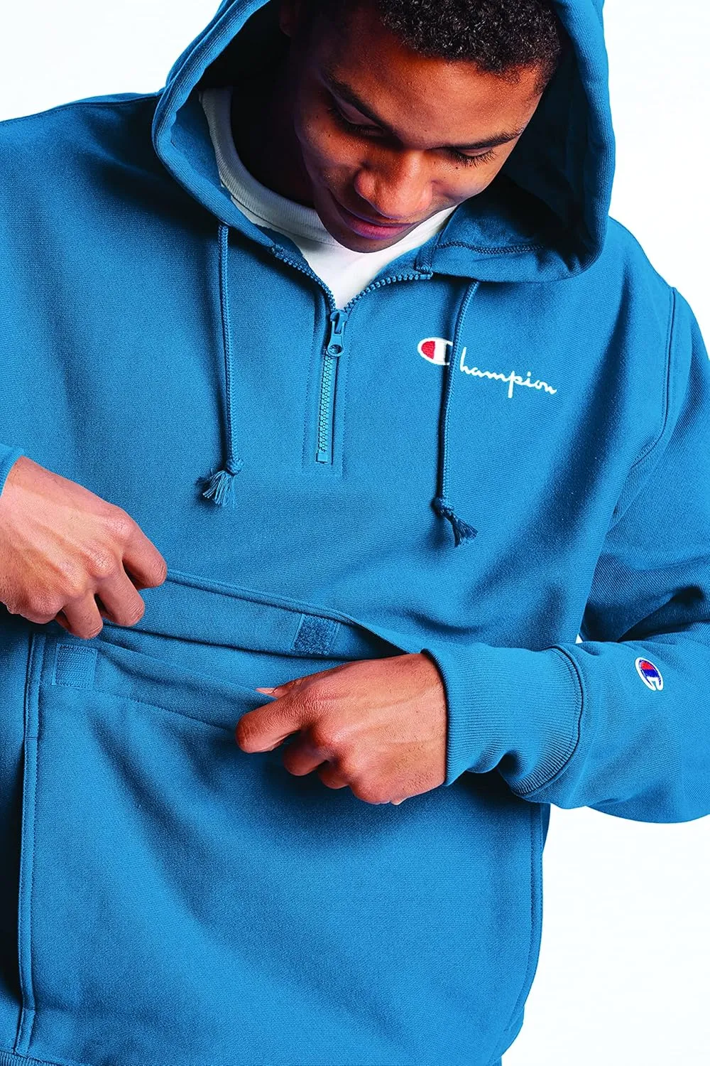 Champion Men's Packable Anorak Quarter-Zip Jacket