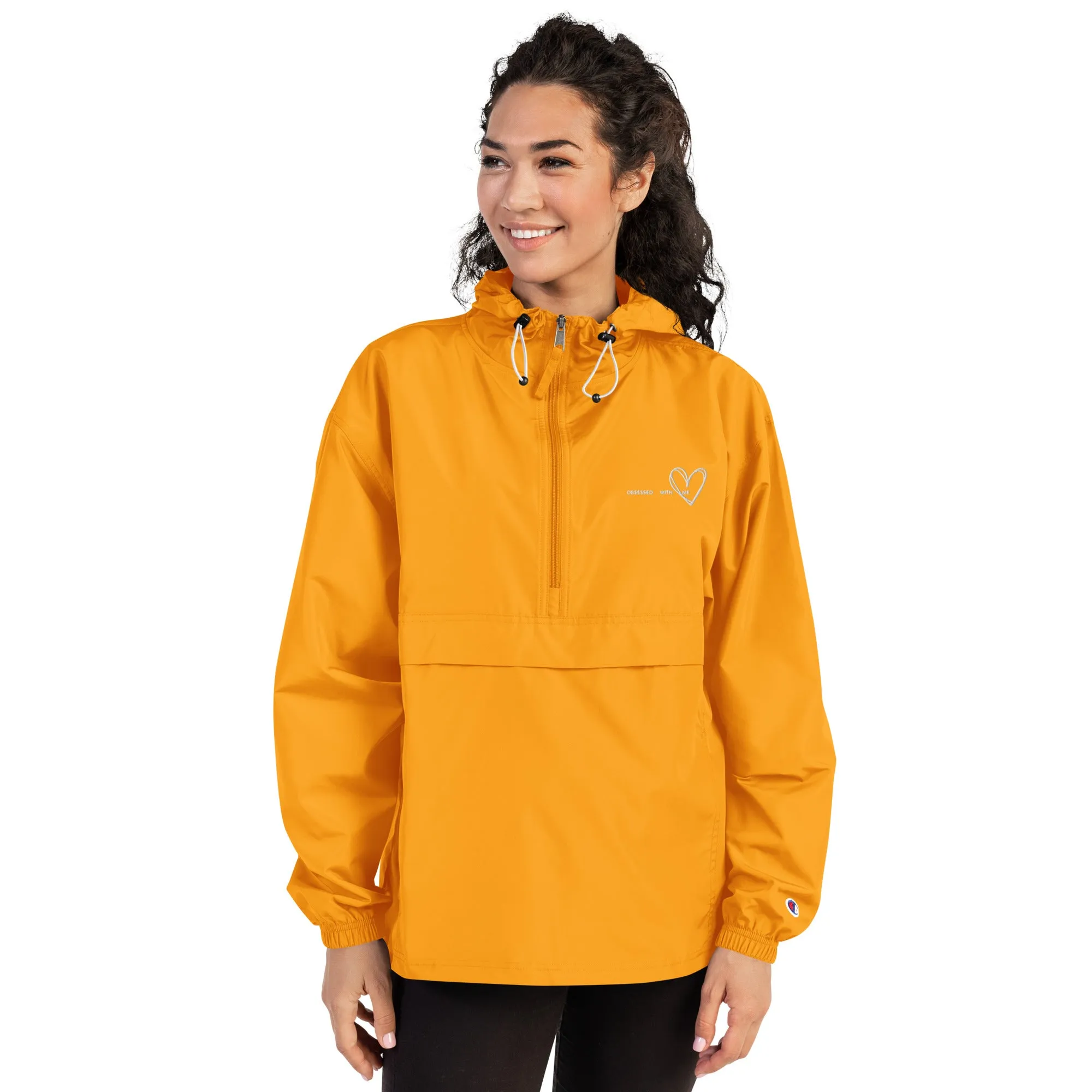 Champion pairs with OBSESSED WITH ME Packable Jacket