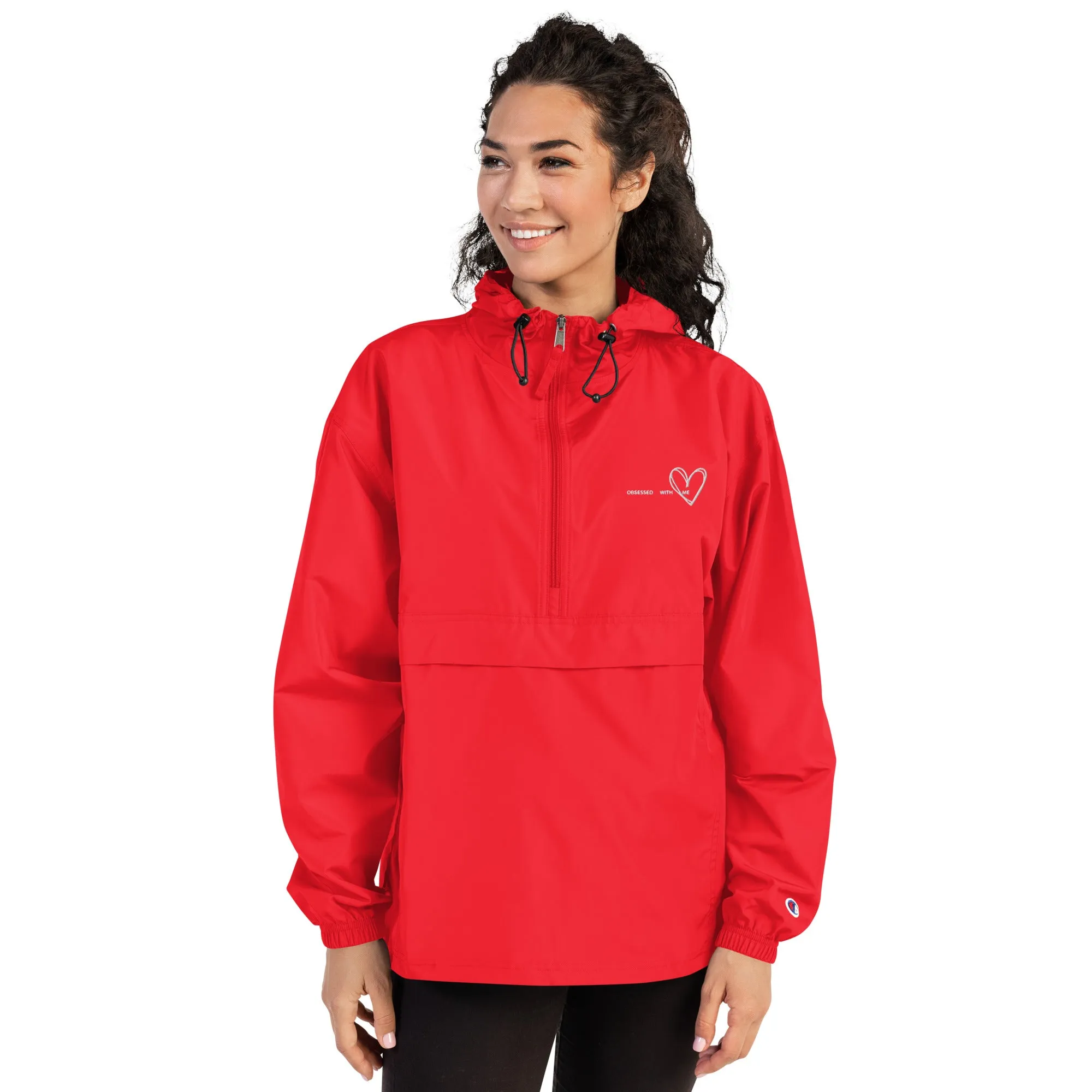 Champion pairs with OBSESSED WITH ME Packable Jacket