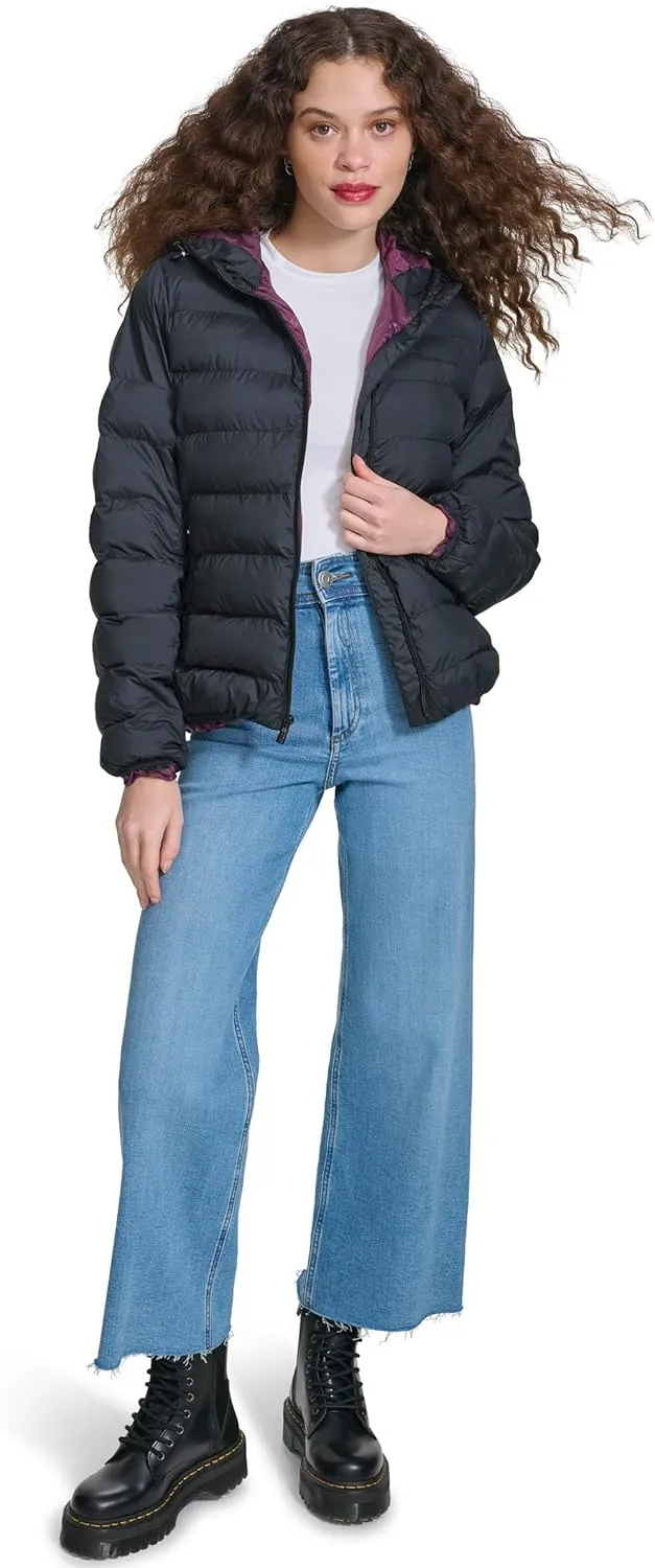 Champion Women's Quilted Coat Packable Puffer Jacket with Hood