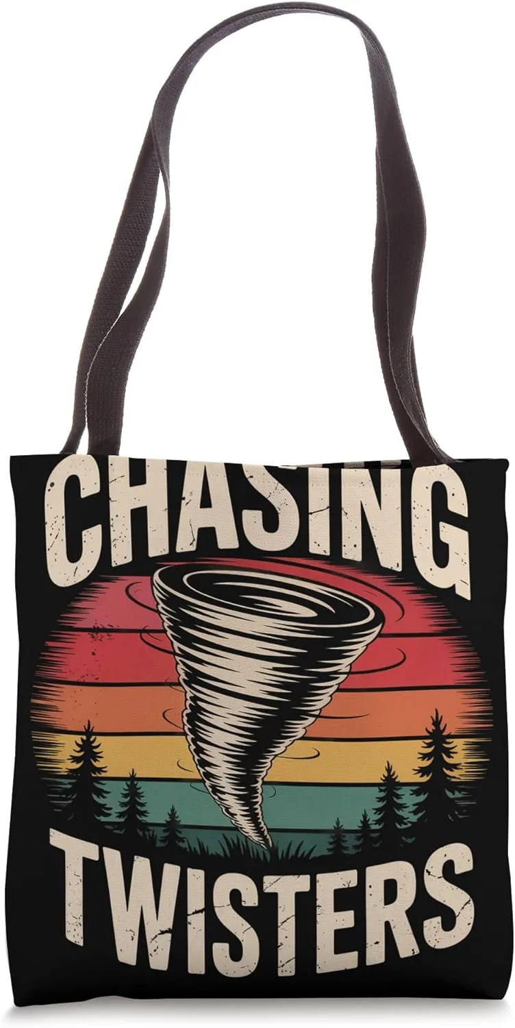 Chasing Twisters Meteorology Storm Chasing Tote Bag