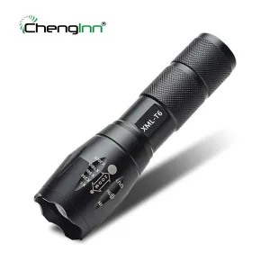 Chenglnn mini Flashlight Zoomable 1800LM 5 Mode T6 Portable Pocket Torch Hand Lamp 3*AAA or 18650 Battery flash lights torches