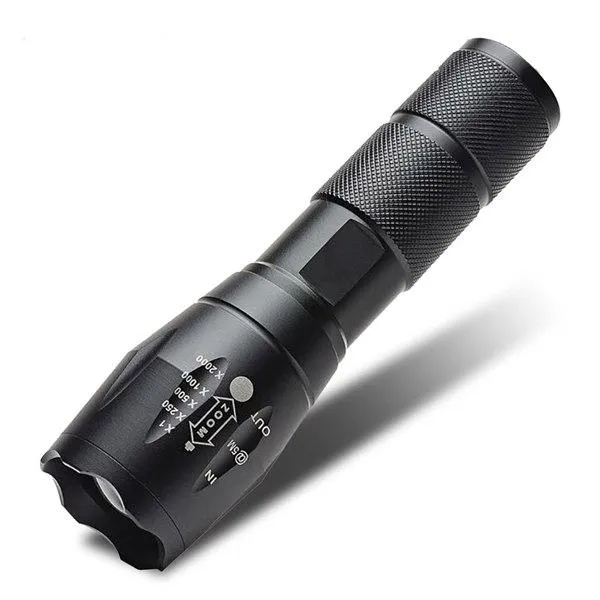 Chenglnn mini Flashlight Zoomable 1800LM 5 Mode T6 Portable Pocket Torch Hand Lamp 3*AAA or 18650 Battery flash lights torches