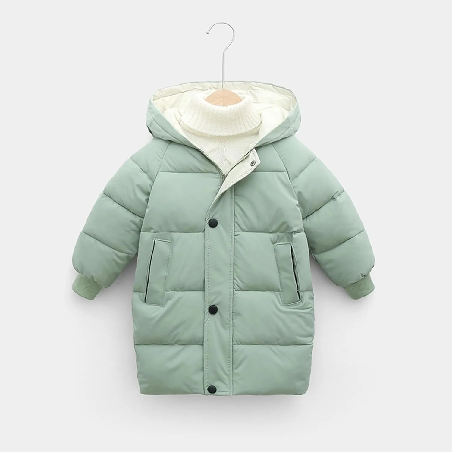Child Kids Girls Winter Warm Jackets Puffer Padded Jacket Down Jacket Snowsuit Hooded Windbreaker