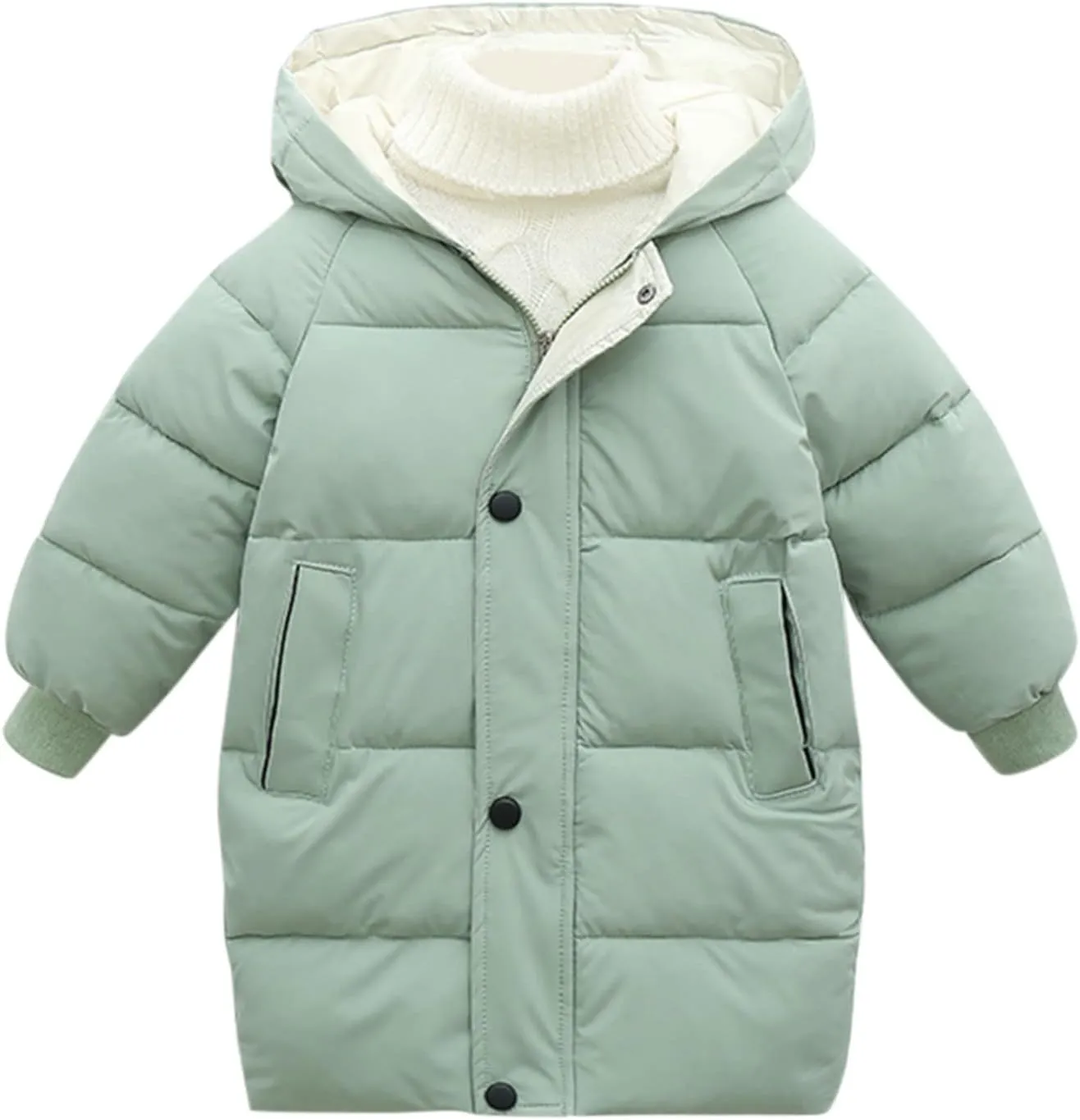 Child Kids Girls Winter Warm Jackets Puffer Padded Jacket Down Jacket Snowsuit Hooded Windbreaker