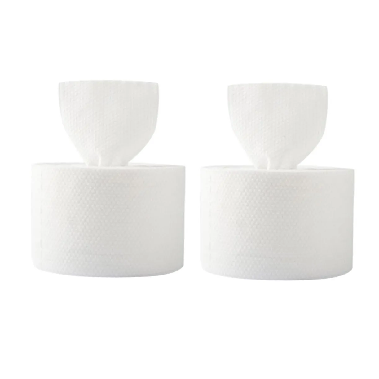 Cleansing Wipes 2 Rolls of 60 Dry Wet Face Towels for Makeup Removal Daily Skincare Travel Safety