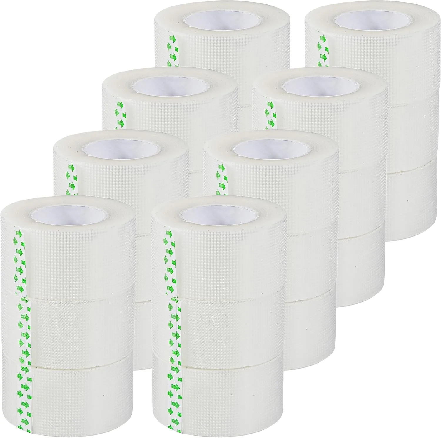 Clear Transparent Medical Adhesive Tape [Pack of Rolls 24] Clear Emergency First Aid Bandage with Gentle Adhesion for Wound Dressing Care - 1 inch x 10 Yds Breathable, Latex Free , Microporous (24)