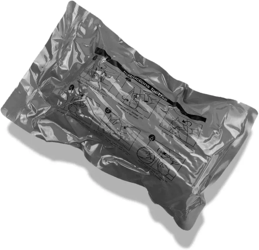 Combat Medical Bandage - Emergency Wound Dressing for Survival and First Aid