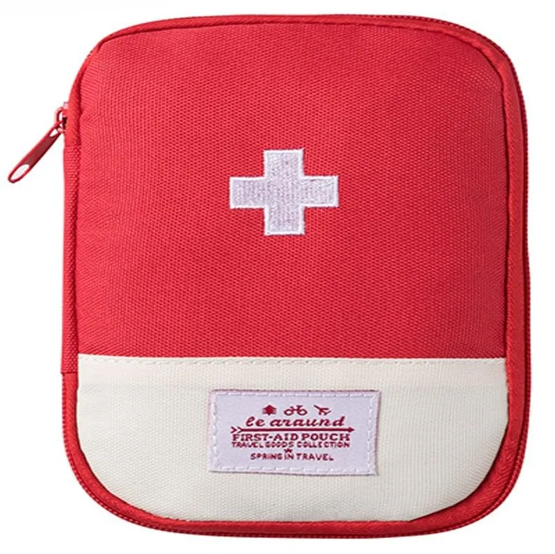 Compact Travel First Aid Kit Pouch [1 Qty], Mini Outdoor First Aid Kit, Portable Travel Medicine Kit, Emergency Kit Small.