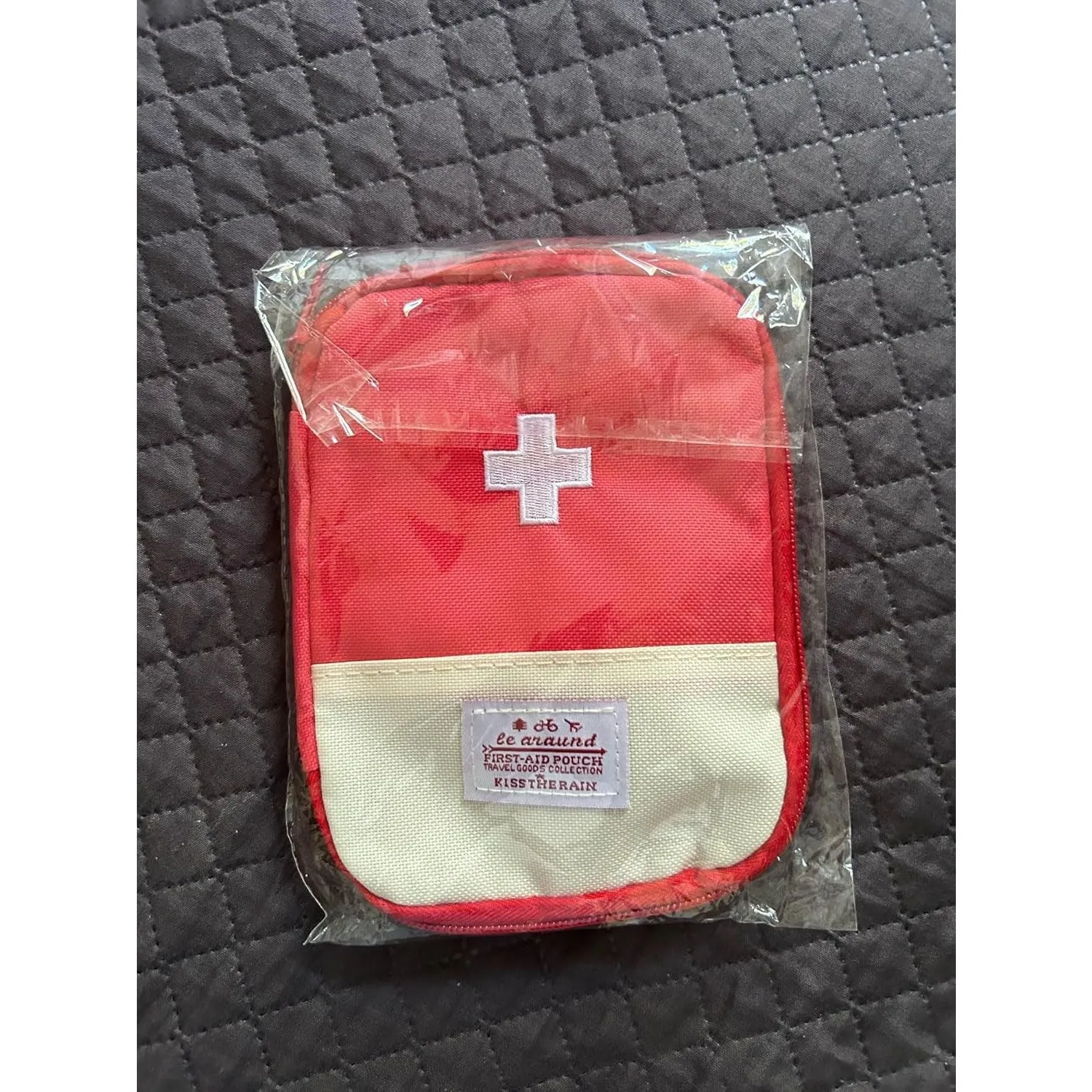 Compact Travel First Aid Kit Pouch [1 Qty], Mini Outdoor First Aid Kit, Portable Travel Medicine Kit, Emergency Kit Small.