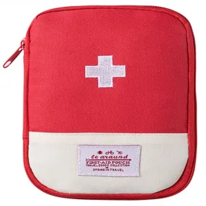 Compact Travel First Aid Kit Pouch [1 Qty], Mini Outdoor First Aid Kit, Portable Travel Medicine Kit, Emergency Kit Small.