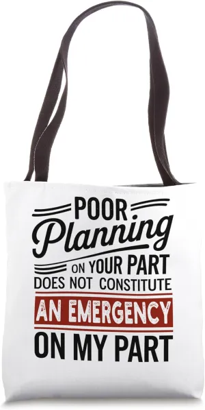 Constitute An Emergency Tote Bag