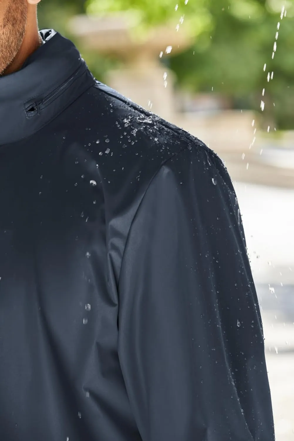 COOFANDY Men's Rain Jacket Waterproof Packable Raincoat Lightweight Windbreaker with Hood for Hiking Cycling