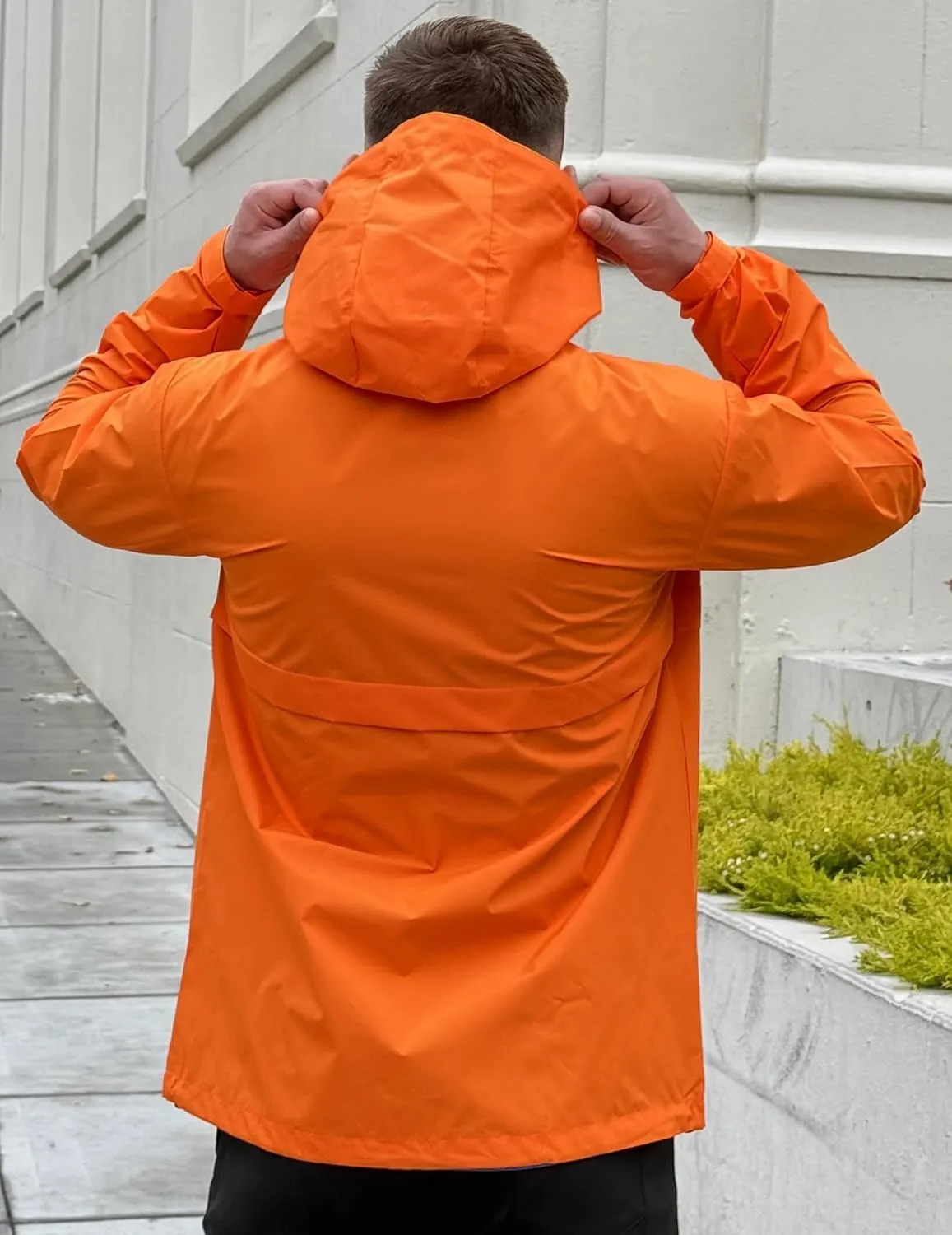 COOFANDY Men's Rain Jacket Waterproof with Hood Packable Rain Coat Lightweight Windbreaker for Hiking Golf Outdoor