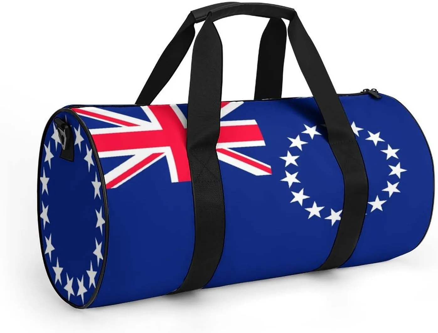 Cook Lslands Flag Waterproof Gym Duffel for Men Women Sports Travel Tote Bag